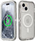 Follaroma for iPhone 15 Plus Case, Compatible with MagSafe, Dual Layer Transparent Magnetic Phone Cases, Heavy Duty Shockproof and Anti-Drop Protective Cover for iPhone 15 Plus, 6.7'', Gray