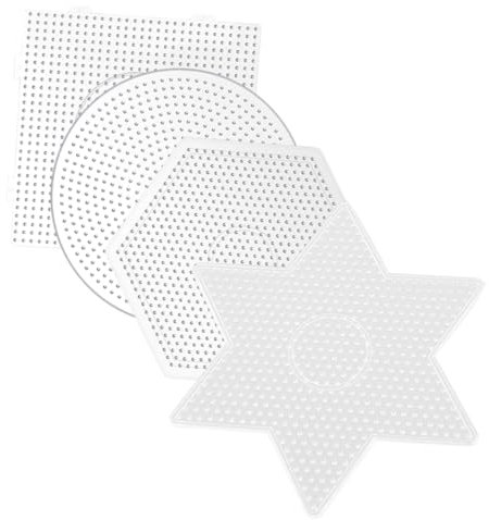 VILLCASE Template 4pcs Square DIY Fuse Beads Board Large Craft Beads Holes Pegboards Teen Craft