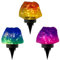 GardenKraft Multi Colour Solar Garden Stone Lights Set of 3 – 30 Micro LED Fairy Lights Per Stone – Energy Efficient, Weatherproof Pathway - Ground Stakes – Outdoor Decorative Lighting