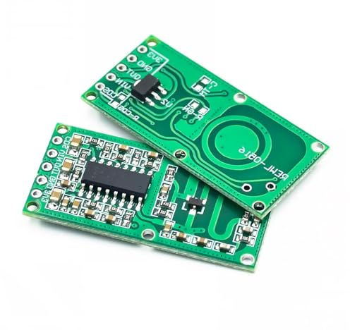 CHAKAE Sensori Radar Microonde Intelligenti Sensori Movimento Modulo 3.3V Uscita per Microcontrollori Scheda Sviluppo Radar Microonde