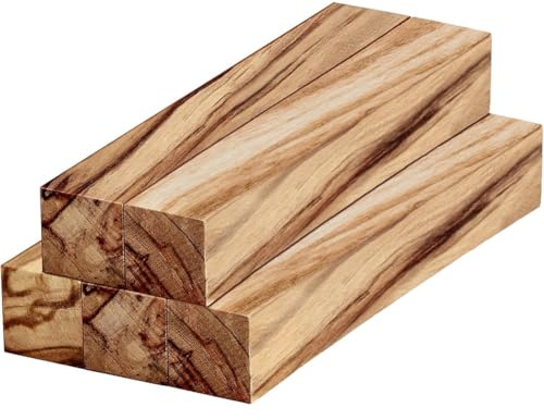 Wzxksoac Forniture per la Lavorazione Delle Penne - Kit di Blocchi di Legno D'Olivo per Penne (5 Pezzi), 5 X 3/4 X 3/4 Pollici, Strumenti per il Fai-Da-Te