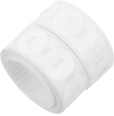 AUTSUPPL 500 piezas Pegatinas Adhesivas para Refuerzo de Agujeros Anillos de PVC Duraderos para Protección y Reparación de Páginas Perforadas Pack de Unidades para Oficina y Manualidades