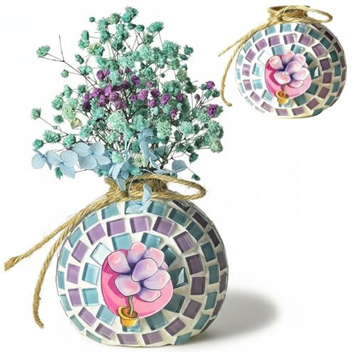 Xoeryoy Mosaik-Sets für Erwachsene, Bunte Fliesen, DIY-Mosaik, Vase, Kunst, Geschenke, Tafelaufsatz für Tisch, Hochzeit, Urlaubsdekoration
