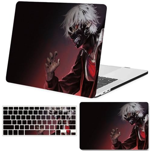 FFBOFFC Hard Case Compatible with MacBook Pro 15 inch 2015 2014 2013 2012 Release Model A1398 with Retina Display, Hard Plastic Protective Laptop Shell and Keyboard Cover, Cartoon Anime