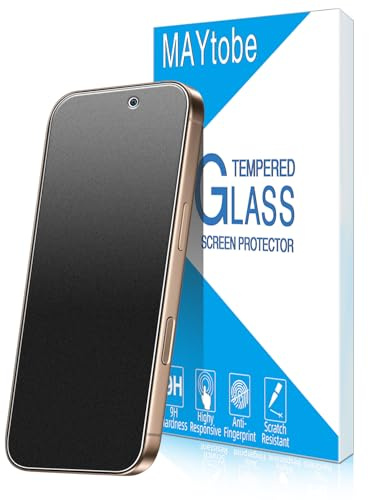 MAYtobe 2 Pack Matte Screen Protector for iPhone 16 Pro Tempered Glass | Full Coverage, Anti-Glare, Anti-Fingerprint, Touch Sensitive, HD Transparent, Case Friendly