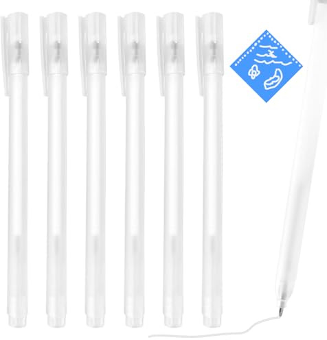 6 Stück Weiße Klebestifte – Schnell Trocknender Kleber Stift mit Feiner Spitze für Präzises Arbeiten – Ideal für Scrapbooking, Basteln, Büro & Schule – Sauberer, Transparenter Halt – Klebestifte Großp
