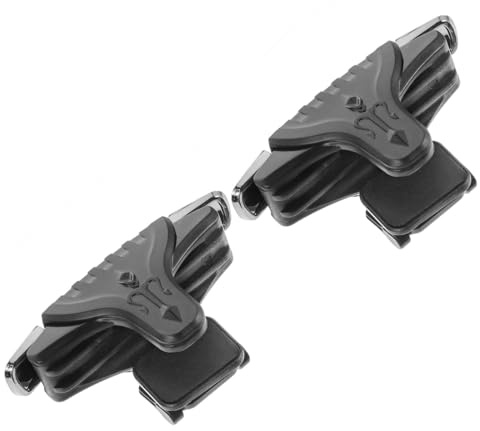STOBAZA Gâchette de Manette de Jeu pour Smartphones, Lot de 1 Paire | Portable, Installation Facile, Vue de Carte Dégagée, Plastique Alliage Noir, Accessoires Gaming pour Joueurs