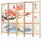 decomonkey Paravent Raumteiler Innen WeiÃŸ Landschaft Gebirge Baum 225x171 cm 5 Teilig Room Divider Wall Raumteiler Stehend Trennwand Sichtschutz Spanische Wand Sichtschutzwand Wohnzimmer Holz Spa