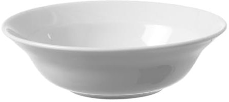 HENDI Saladier, bords renforcés, émaillage de qualité, résistance aux impacts et à l'usure, convient à micro-ondes et lave-vaisselle, ø150mm, porcelaine blanche