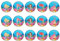 15 x 2 inch cupcake toppers my little mermaid edible wafer
