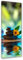 Feeby Leinwandbilder - Deko Bilder - Zen Steine Sonnenblume Wasser - Canvas 30x90 1tlg- Wandbilder Schlafzimmer - Aesthetic Room Decor - Modern Wanddeko - Bild auf Leinwand - Fertig Gespannd