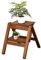 ZLL - Marchepieds escamotables Escabeau en Bois Massif Chaise d'escalier Pliante Portable Escabeaux Multifonctions à 2 marches Accueil Bibliothèque Bureau Ascendant Tabouret