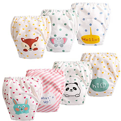 JackLoveBriefs Baby Kleinkind Töpfchen Unterwäsche Töpfchen Trainingshose (1 bis 6 Jahre, 7 Stück), Verschiedene Farbe und Motive, Herrsteller Gr.100