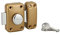 THIRARD - Verrou à bouton Apache pour porte d'entrée, cylindre 60mm, acier, 3 clés, époxy or