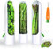 DSGDSF Lot de 3 boîtes de conservation d'herbes aromatiques pour réfrigérateur Conteneurs transparents pour coriandre, menthe, asperges