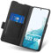 Aunote Funda para Samsung Galaxy S22 5G, Funda Samsung S22 Libro, Carcasa Samsung S22 con Tapa y Tarjetero, Capa Tipo Flip Case Wallet, Telefono Cubrir Móvil Phone Cover Piel Protector. (5G, Negro)