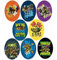 8 Screen-Printed Children's Patches for Ironing onto Clothes. Heat-Adhesive Applications for Repairing and Decorating Trousers, Jackets, Jumpers, Backpacks, etc. (Ninja Turtles)