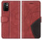 KKEIKO Coque pour Xiaomi Poco M4 Pro 5G, Portefeuille Etui en Cuir PU Coque pour Xiaomi Poco M4 Pro 5G, Antichoc Housse de Protection avec Fente Carte, Rouge