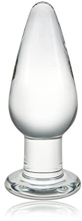 Roluck Konische Glas Analplug Buttplug, G-Punkt Stimulator Glasplug Butt Plug SM Masturbation für Frauen Männer Paare Valentine's Gift Prostata Massage Sexspielzeug Sex-Toys(M)…
