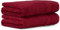 Luckytowel Handtücher Set 50x100 cm 100% Baumwolle, Handtuch-Set 2er Pack Rot