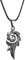 Halskette Anhänger Punk Männer Flamme Drache Anhänger Halskette Pistole Schwarz Seil Kette Paar Schmuck Party Kind Geschenk Geburtstagsgeschenke