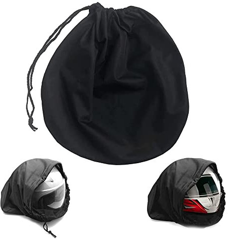 LONGHAO Helmbeutel Helmsack, Motorrad Helmtasche, Universal Tragetasche, Helmbeutel Helmtasche, Mit Kordelzug, Für Motorradhelm, Fahrradhelme (47 * 43cm), Schwarz