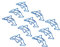 Niedliche Büroklammern, 100 Stück, Blaue Delfin-Büroklammern, Tiere-Design, Büroklammern, Lesezeichenklammern, Kleine Büroklammern Für Büro, Schule, Studenten