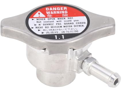 Collo di riempimento del radiatore, collo di riempimento del radiatore a saldare in alluminio con tappo da 1,1 bar, diametro 32 mm, per auto e camion