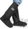 DMJJSD Schuhüberzieher Wasserdicht Regenüberschuhe Wasserdichte Überschuhe Regenschuhe Faltbare Regenstiefel-Schuhabdeckung mit Reißverschluss Rutschfest Reflektor Regenausrüstung für Männer Frauen XL