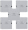 Hensel DE9320 Kabelabzweigkasten Feuchtraumdose IP 55 bis 2,5 qmm 3phasig, 4 qmm 1phasig, ohne Klemme (5er)