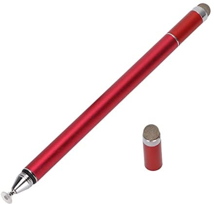 Stylus Pen,2 in 1 High Accuracy Quick Response Screen Pen with Protective Cover, Digital Stylus Phone Stylus for Mobile Phones Tablets Notepad (Red)