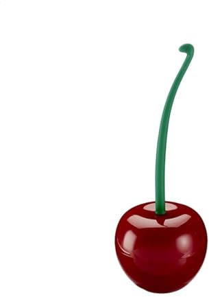 11×13×38CM Cherry Toilet Brush - Cherry Toilet Cleaner, Toilet Brush Set, Deep Cleaning Toilet Bowl Brush, Long Handle Toilet Brush, Toilet Cleaner Brush With Holder Bowl, Household Toilet Brushes