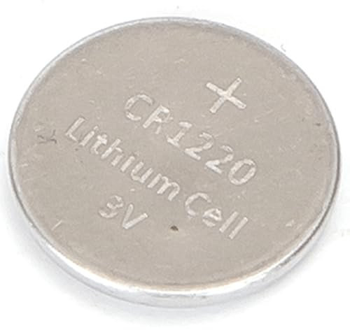 Pila de botón CR1220 de 3 V, 5 Unidades, Ideal para Relojes, calculadoras y Dispositivos electrónicos.