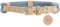 HUNTER Hundehalsband Malia, Farbe: taubenblau/Natur, aus geschmeidigem Tau & robustem Leder, leicht, strapazierfähig, moderner & eleganter Look, frische Farben, Made in Germany, Größe: 55