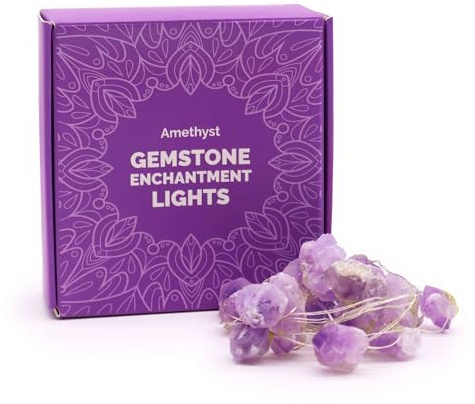 Gemstone Enchantment Lights Amethyst for Warm, Inviting Glow