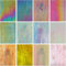 CHICSHIS 12 Bögen schillernde Buntglasscheiben für Mosaikhandwerk, 10,2 x 15,2 cm, leuchtender Regenbogen-Kathedralenkunst, Glaspackungen, blickdicht