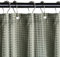 DMJJSD Duschvorhang 180x200 cm Waschbar Textil Polyester Stoff Bad Vorhang mit 12 Metall Duschvorhangringe Duschvorhang Waffel für Dusche und Badewanne (Grün)