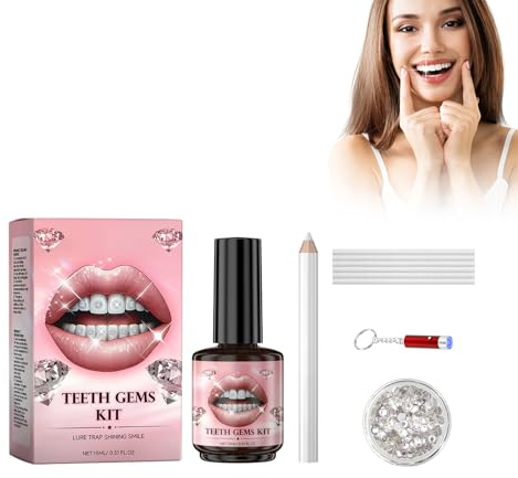 Kit De Diamants Pour Dents - Ensemble DIY De Bijoux Dentaires Brillants Avec Cristaux étincelants, Outils Professionnels Et Facile à Appliquer - Décoration Dentaire à La Mode Pour Hommes Et Femmes, 02