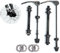 SOGHO 1 Paar Schnellspanner Fahrrad,Fahrrad Achse Vorderrad,Steckachse Fahrrad,Fahrrad Hohlwelle Schnellspanner,Fahrrad Vorderradachse,Fahrrad Achse Hinterrad Für 20,22,24,26,28 Zoll Fahrradachsen