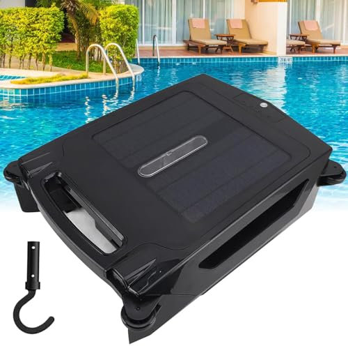 levigationlu Solarbetriebener Und Wiederaufladbarer Pool Roboter Mit Doppelladefunktion, Poolreiniger Kabelloser Mit 2 Modi, Automatischer Pool-Reinigungsroboter, Poolroboter Für Oberirdische Pools