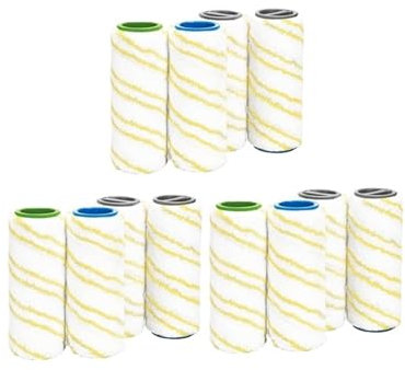 Accessoires De Rouleaux En Microfibre, Compatibles For Karcher, FC7 FC5 FC3 2.055-006.0 For Le Nettoyage Des Sols Durs Rouleaux De Remplacement Smart Home.(12pcsA)