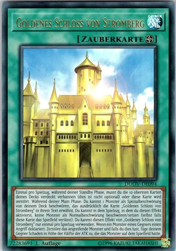 Goldenes Schloss von Stromberg - DUOV-DE094 - Ultra Rare - 1. Auflage - Deutsch - Yugioh - Duel Overload - mit RC-Fieldcenter