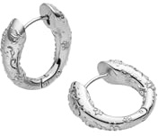 Purelei Vintage Love Creolen – wasserfest | Strukturierte Hoops mit Aloha-Muster aus Edelstahl & 14K/18K Vergoldung | Organischer Vintage-Look mit Hinge-Verschluss
