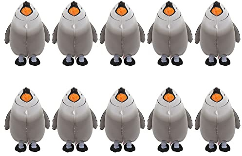 SIXRUN Pinguin-Folienballons, Niedlicher Stehender Pinguin, Leuchtende Farben für Party-Babyparty-Dekorationen