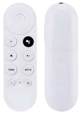 Mando a Distancia para Chr-omecast Control Remoto por Voz G9N9N Control Remoto Repuesto para Go-Ogle TV 4K/HD Compatible con Netf-lix Yout-ube Mando para Snow Goo-gle Streaming Stick