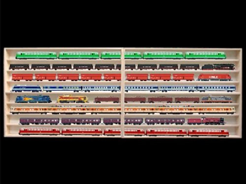 Alsino Modelleisenbahn Vitrine Setzkasten 2e40Alr 120 cm 8 Fächer mit Nuten H0 Eisenbahn