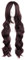 MapofBeauty 31/80cm Glamorous weibliche lange lockiges Haar Anime Perücke (Dunkel Braun)
