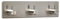 2 x Garderobenhaken PANDORA 3-fach (180 x 45 x 29 mm) Edelstahl rostfrei selbstklebend 3M für Küche & Bad Hakenleiste Wandhaken von SO-TECH®