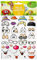 Heitmann Eierfarben Sticker Freche Eierköpfe, 12 g