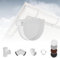 Regenrinnensystem - 90mm Plastica PVC, Selezione Componenti - RainWay90 - bianco, Stutzenendkappe Sinistra